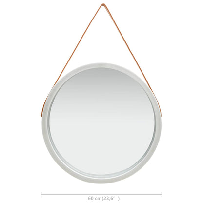 vidaXL Wall Mirror | Silver and brown 6