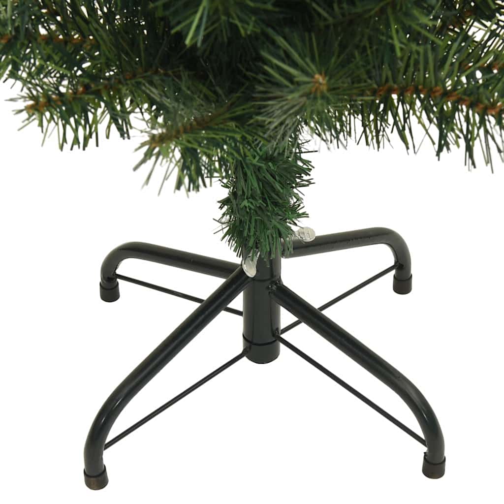 vidaXL Slim Artificial Christmas Tree with Stand Green 240 cm PVC 6