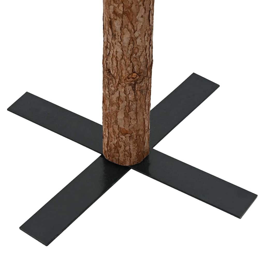 vidaXL Slim Christmas Tree with Real Wood and Cones Green 210 cm PVC 6