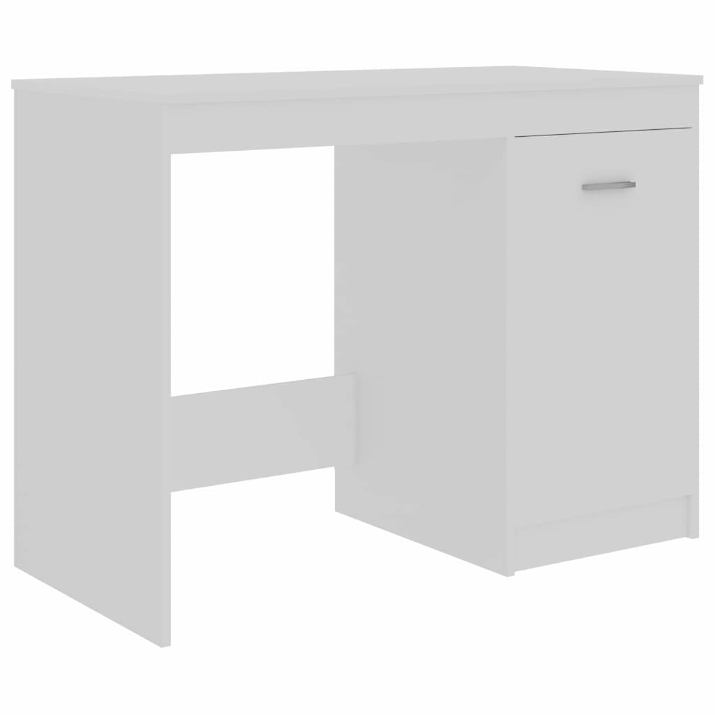 Desk 140x50x76 cm Engineered Wood White