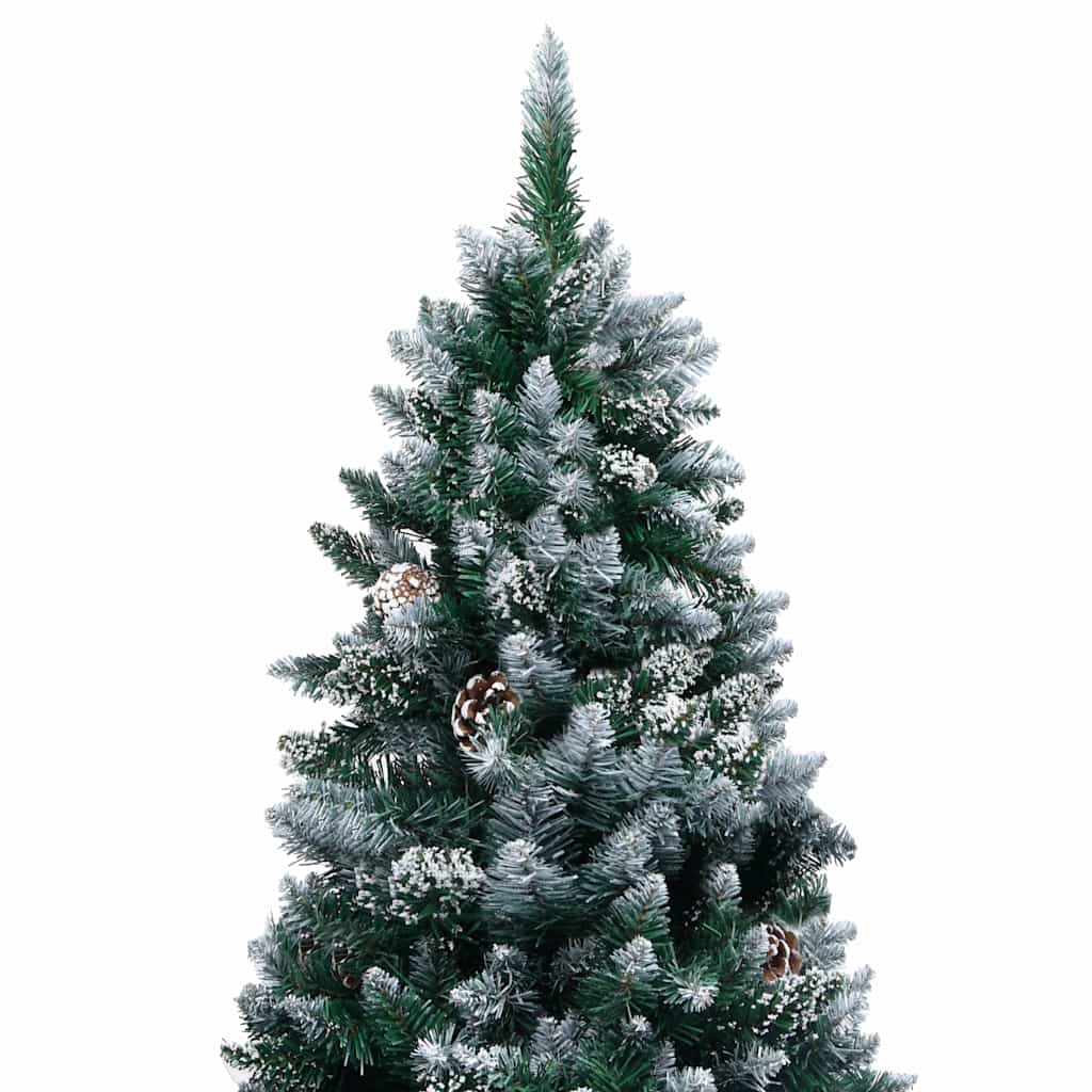321015 vidaXL Artificial Christmas Tree with Pine Cones and White Snow 150 cm 2