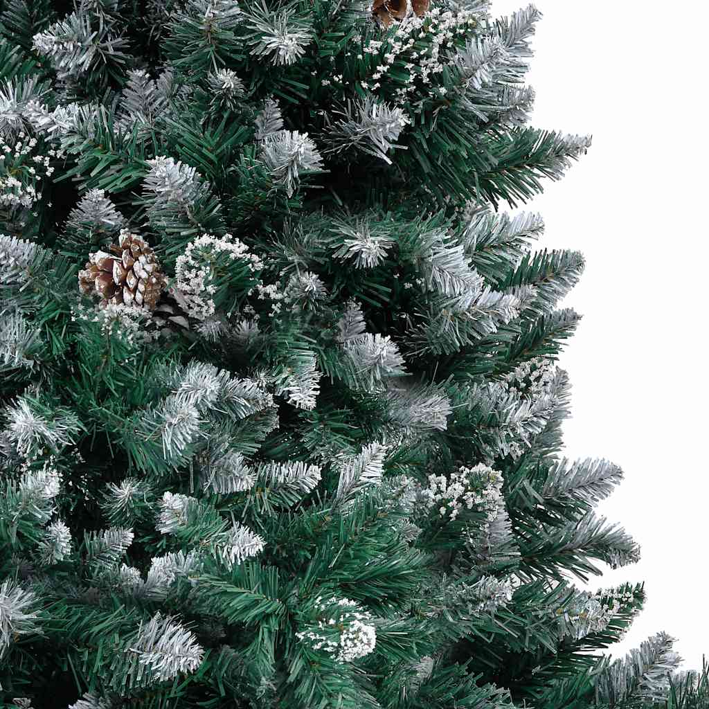 321015 vidaXL Artificial Christmas Tree with Pine Cones and White Snow 150 cm 4
