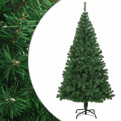vidaXL Artificial Christmas Tree | Green | PVC, steel | 210 cm tall 1