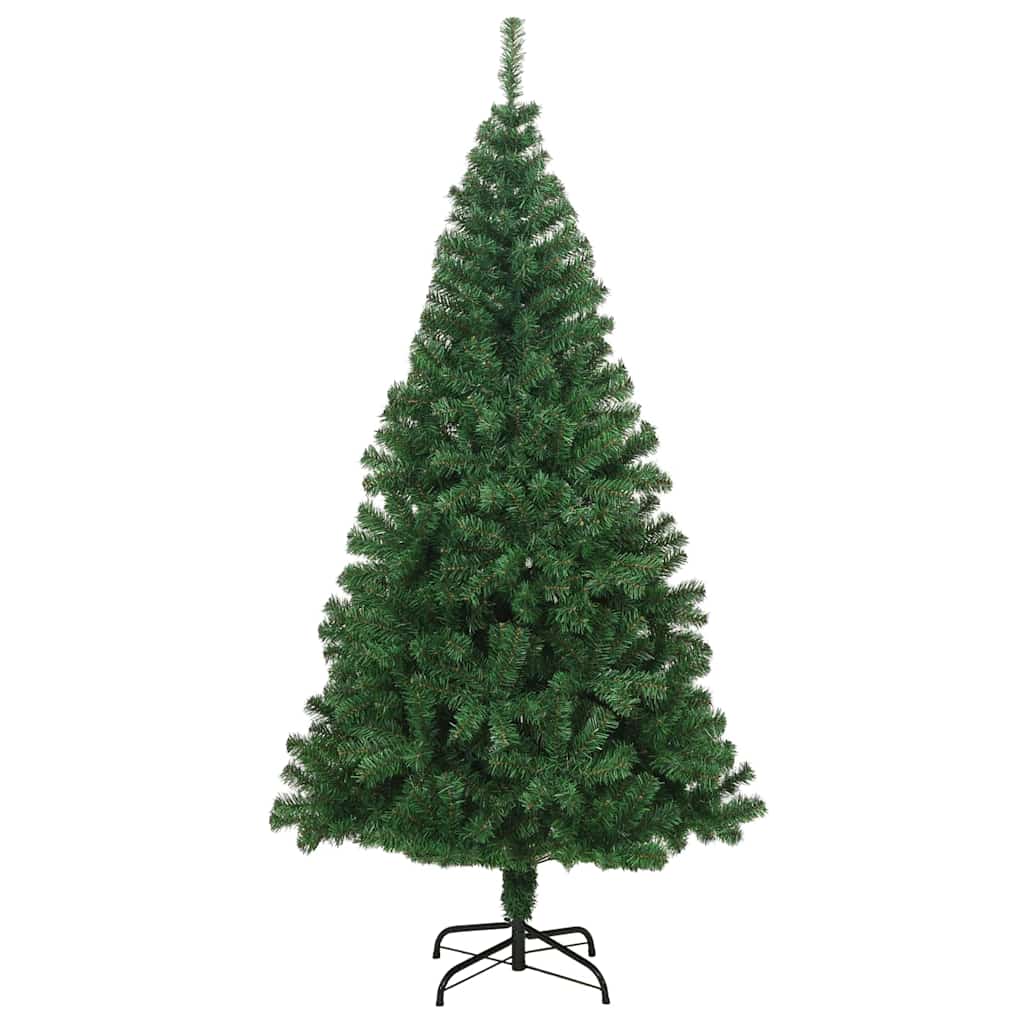vidaXL Artificial Christmas Tree | Green | PVC, steel | 210 cm tall 2
