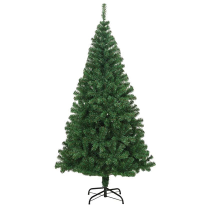 vidaXL Artificial Christmas Tree | Green | PVC, steel | 210 cm tall 2