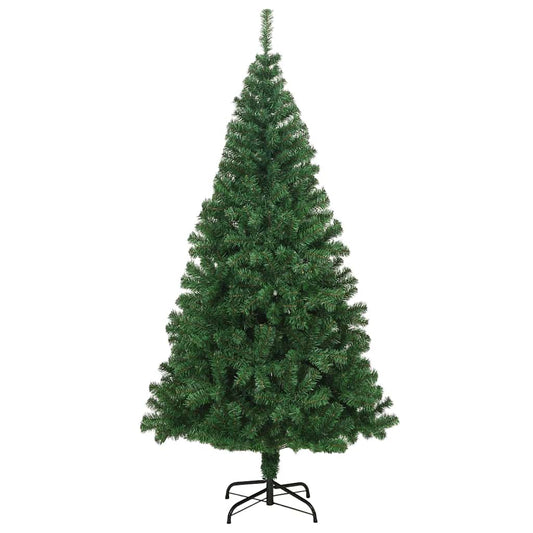 vidaXL Artificial Christmas Tree | Green | PVC, steel | 210 cm tall 2