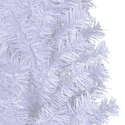 vidaXL Artificial Christmas Tree with Thick Branches White 210 cm PVC 5