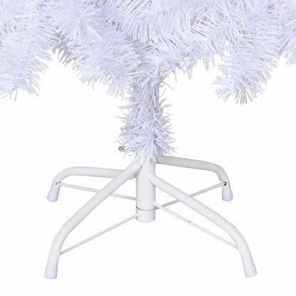 vidaXL Artificial Christmas Tree with Thick Branches White 210 cm PVC 6