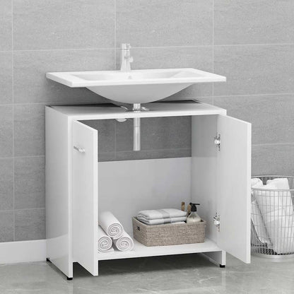 vidaXL Bathroom Cabinet White 60x33x61 cm Engineered Wood 3