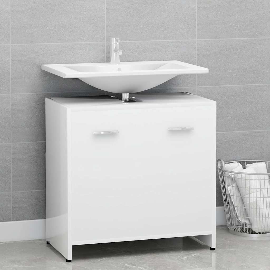 vidaXL Bathroom Cabinet White 60x33x61 cm Engineered Wood 1