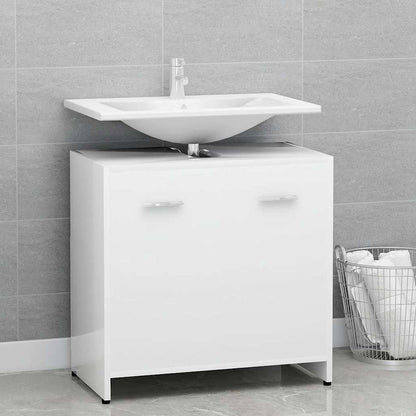 vidaXL Bathroom Cabinet White 60x33x61 cm Engineered Wood 1