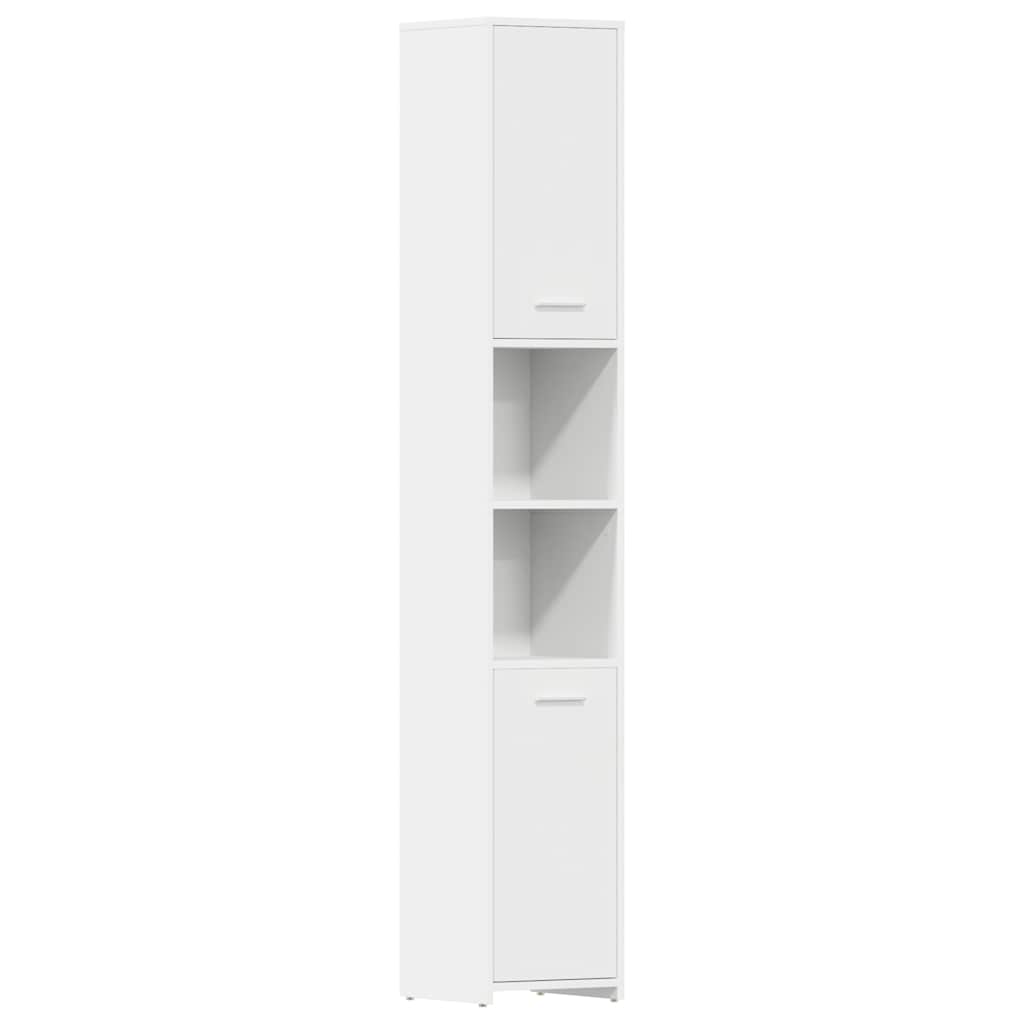 Bathroom Cabinet 30x30x183,5 cm Engineered Wood White With handle