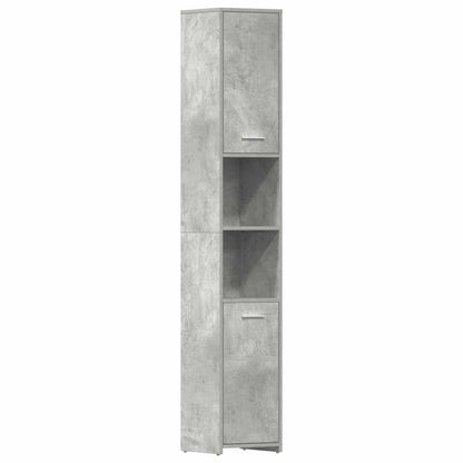 Bathroom Cabinet Concrete Grey Engineered Wood