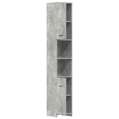 Bathroom Cabinet Concrete Grey Engineered Wood
