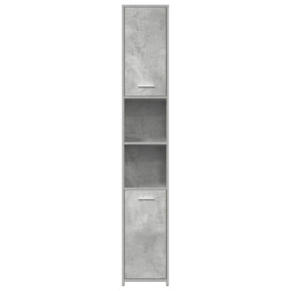 Bathroom Cabinet Concrete Grey Engineered Wood