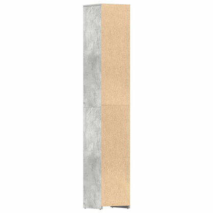 Bathroom Cabinet Concrete Grey Engineered Wood