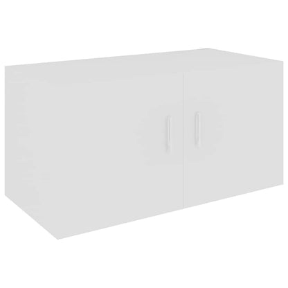 vidaXL Wall Mounted Cabinet | White | Engineered wood | Medium | Wall mounting 2