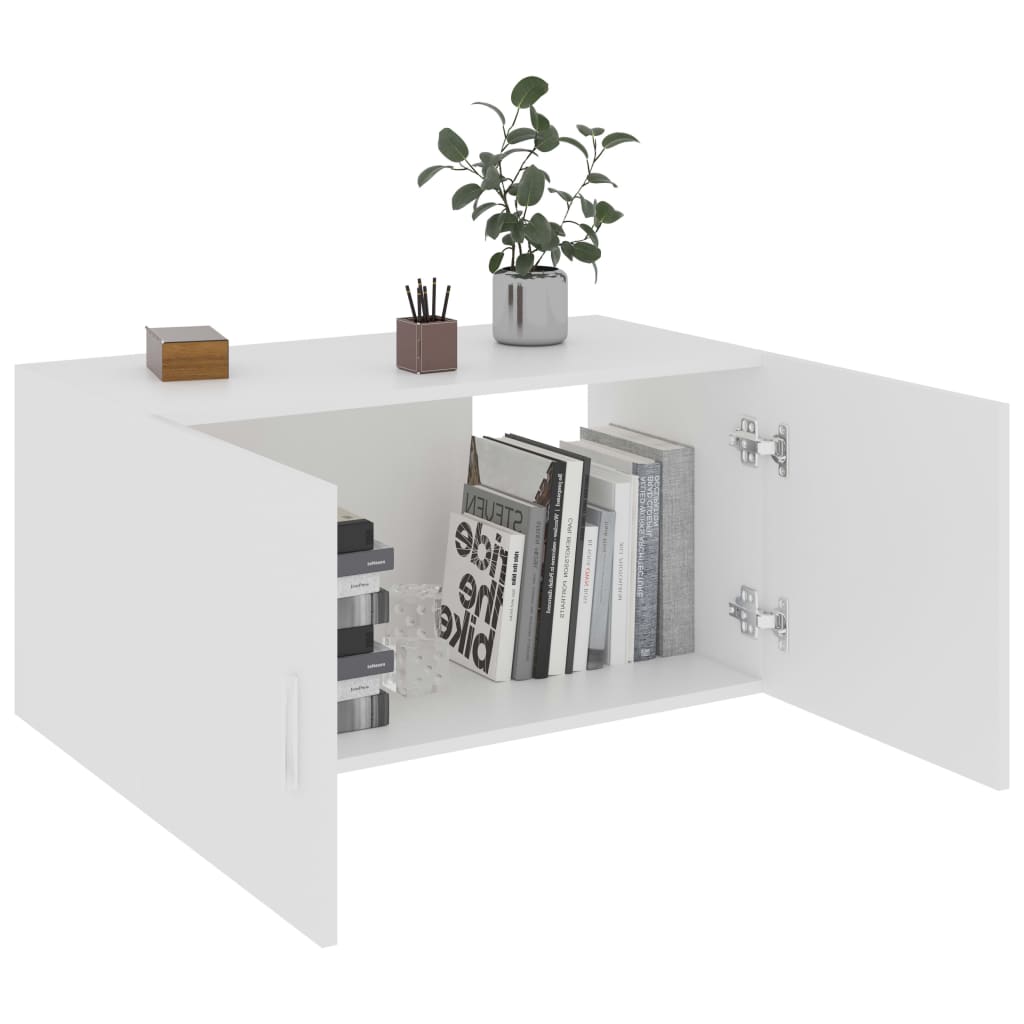 vidaXL Wall Mounted Cabinet | White | Engineered wood | Medium | Wall mounting 5
