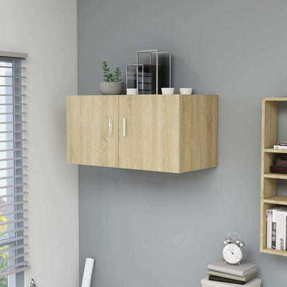 vidaXL Wall Mounted Cabinet | Sonoma oak | Engineered wood | Medium 1