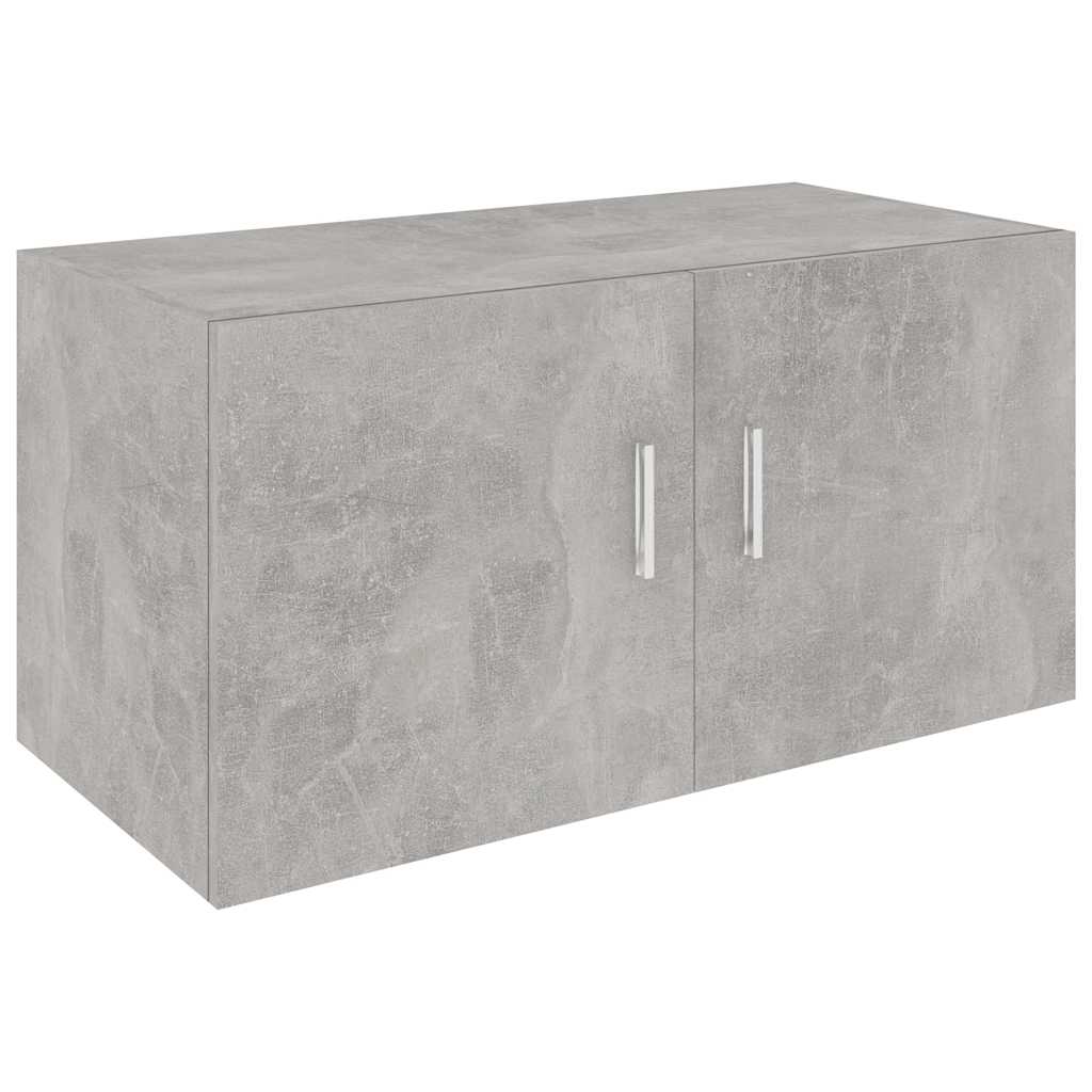 vidaXL Wall Mounted Cabinet | Concrete Grey | Engineered wood 2