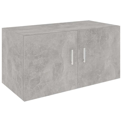 vidaXL Wall Mounted Cabinet | Concrete Grey | Engineered wood 2
