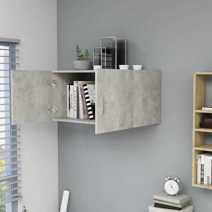 vidaXL Wall Mounted Cabinet | Concrete Grey | Engineered wood 3