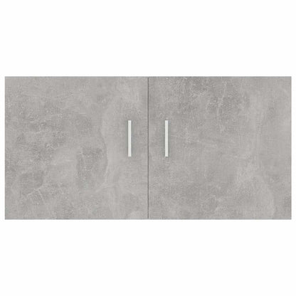 vidaXL Wall Mounted Cabinet | Concrete Grey | Engineered wood 6