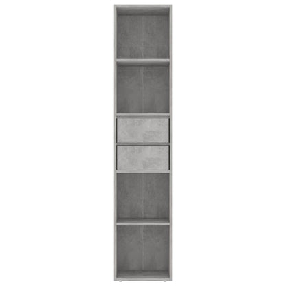 vidaXL Book Cabinet | Concrete Grey | Engineered Wood | Medium | Book Cabinet 4