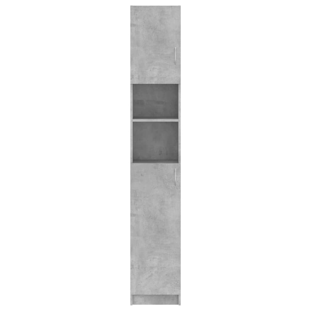 vidaXL Bathroom Cabinet | Concrete grey | Engineered wood | Tall 5