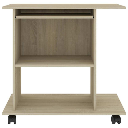 Computer Desk 80x50x75 cm Engineered Wood Sonoma oak