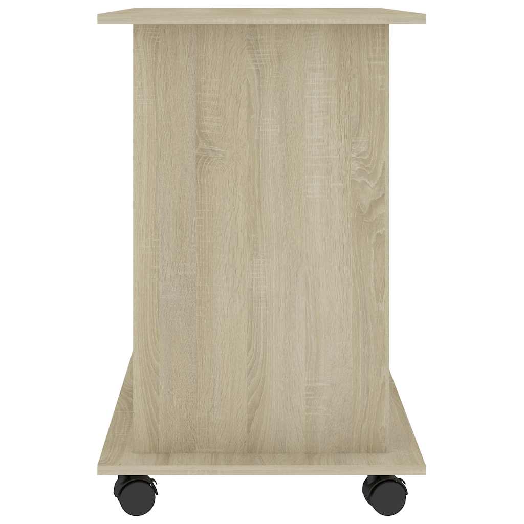 802897 vidaXL Computer Desk Sonoma Oak 80x50x75 cm Engineered Wood 4