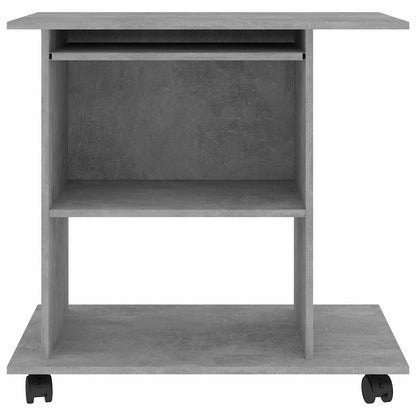 vidaXL Computer Desk | Concrete Grey | Engineered Wood | Compact 4