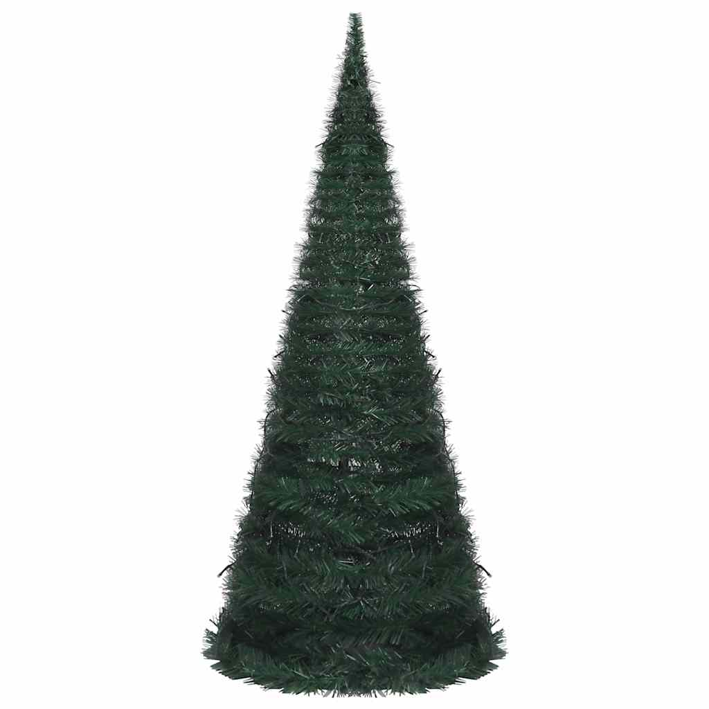 vidaXL Pop-up String Artificial Pre-lit Christmas Tree Green 210 cm 6