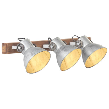 vidaXL Industrial Wall Lamp 65x25 cm E27 Silver