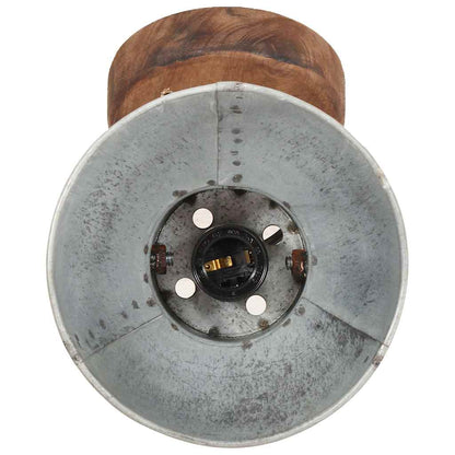 vidaXL Industrial Wall/Ceiling Lamps 2 pcs Silver 20x25 cm E27 6