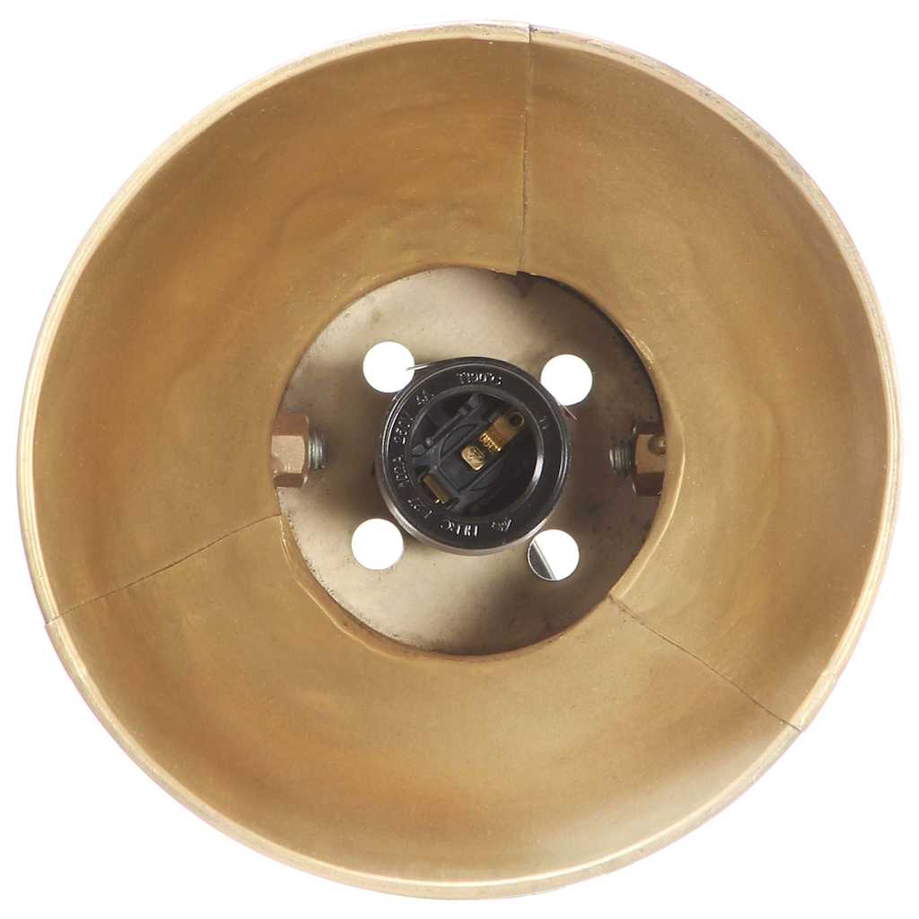 vidaXL Wall Lamp | Brass and brown | Iron, Solid Mango Wood | Medium 6