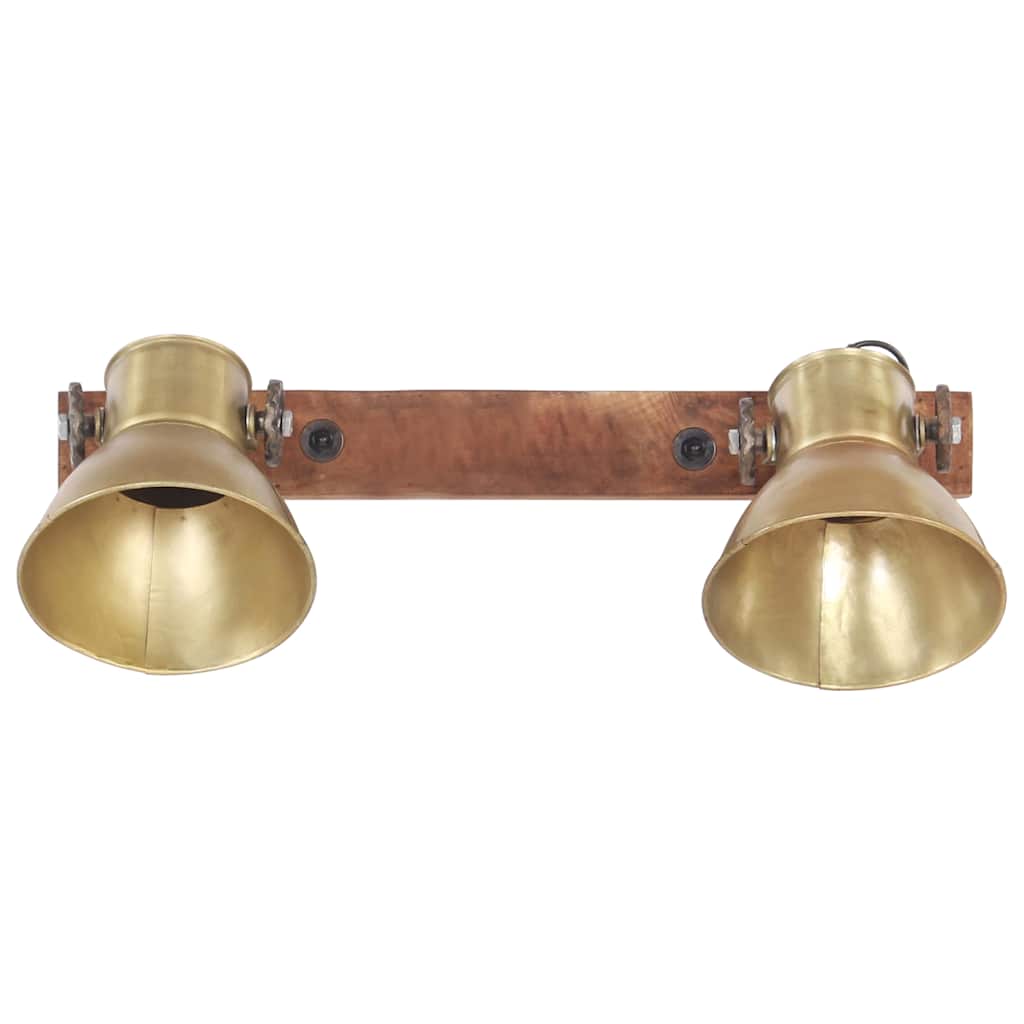 320508 vidaXL Industrial Wall Lamp Brass 45x25 cm E27 3