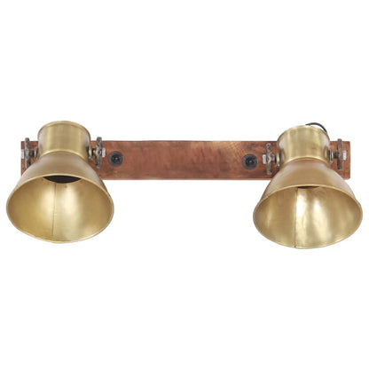 320508 vidaXL Industrial Wall Lamp Brass 45x25 cm E27 3