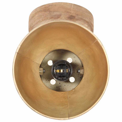 vidaXL Industrial Wall/Ceiling Lamps 2 pcs Brass 20x25 cm E27 6