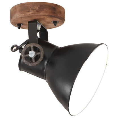 Industrial Wall Lamp 65x25 cm E27 Black 2 x single lamp