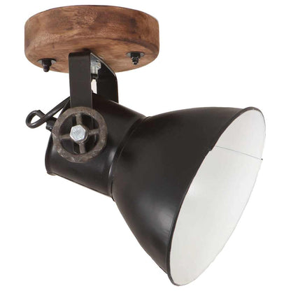 Industrial Wall Lamp 65x25 cm E27 Black 2 x single lamp