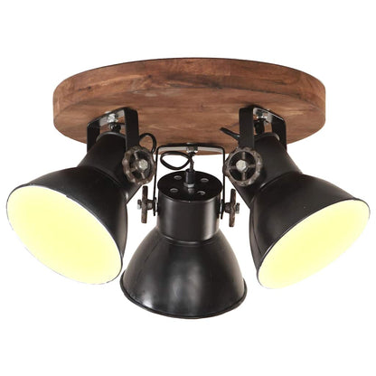 vidaXL Industrial Wall Lamp 65x25 cm E27 Black