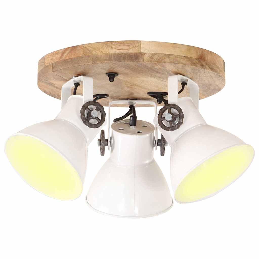 vidaXL Industrial Wall Lamp 90x25 cm E27 White