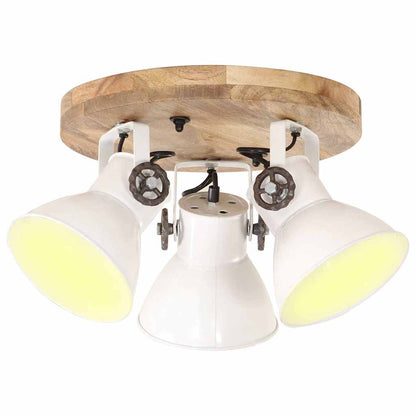 vidaXL Industrial Wall Lamp 90x25 cm E27 White