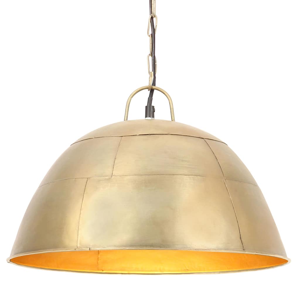 Industrial Vintage Hanging Lamp 25 W Round 41 cm E27 Brass Φ 41 cm