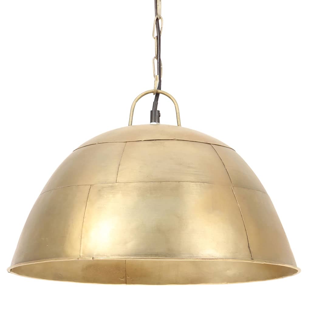 Industrial Vintage Hanging Lamp 25 W Round 41 cm E27 Brass Φ 41 cm