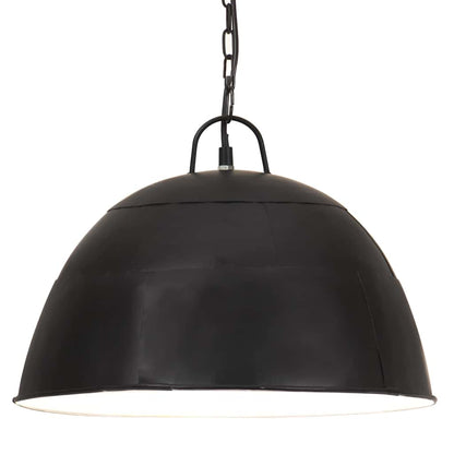 vidaXL Hanging Lamp | Black | Iron | Medium | Hanging Lamp | Round | Industrial 2
