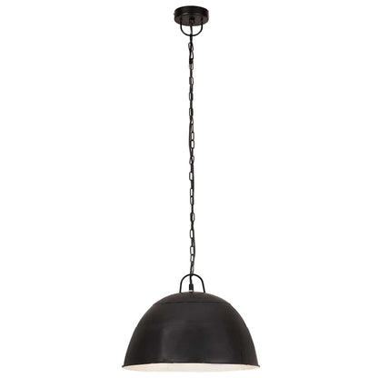 vidaXL Hanging Lamp | Black | Iron | Medium | Hanging Lamp | Round | Industrial 4