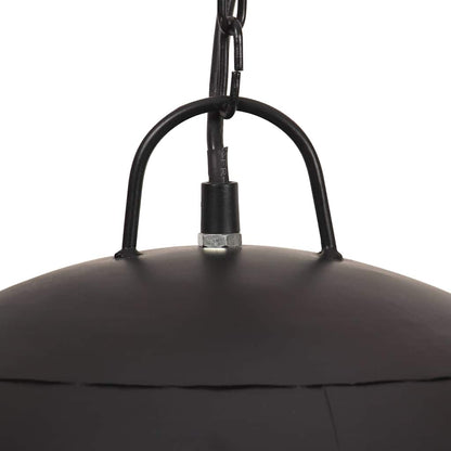 vidaXL Hanging Lamp | Black | Iron | Medium | Hanging Lamp | Round | Industrial 6