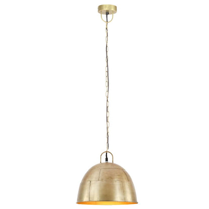 vidaXL Industrial Vintage Hanging Lamp 25 W Brass Round 31 cm E27 2
